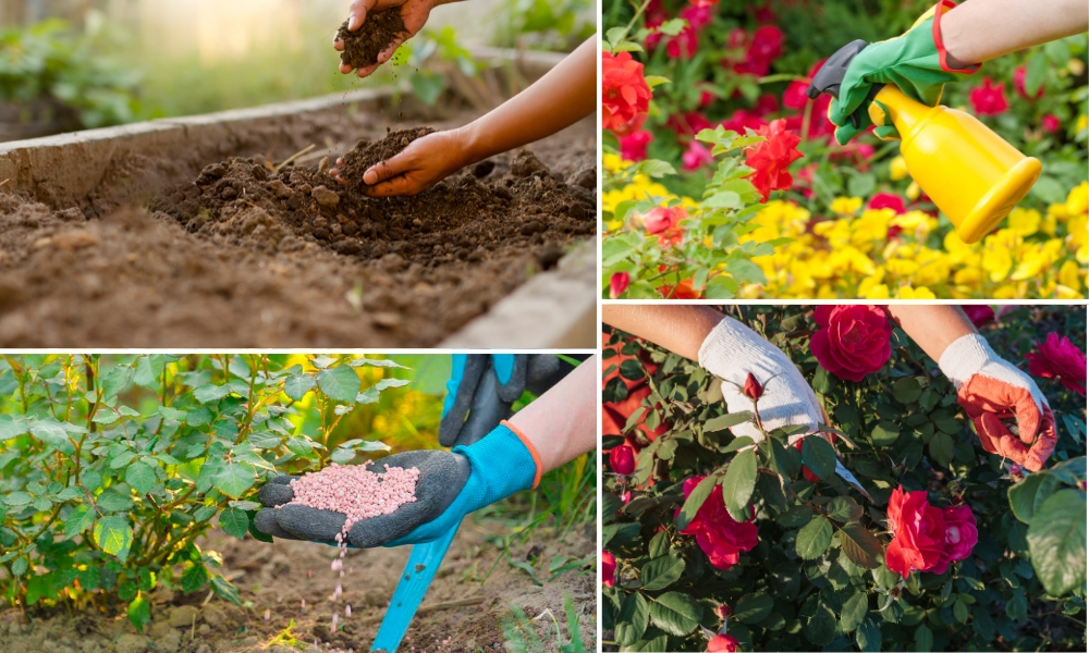 Cách chăm sóc hoa hồng trồng từ cành