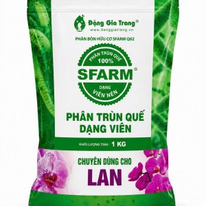 Phân trùn quế dạng viên nén chuyên dùng cho lan SFARM