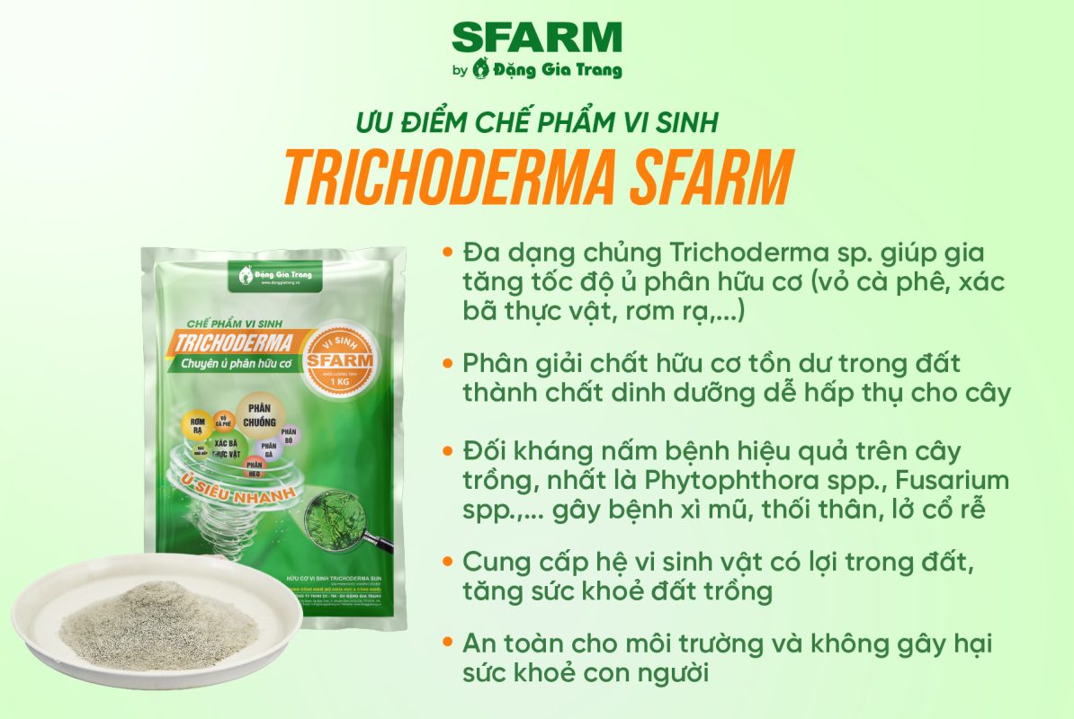 trichoderma sfarm chuyen u phan thong tin san pham