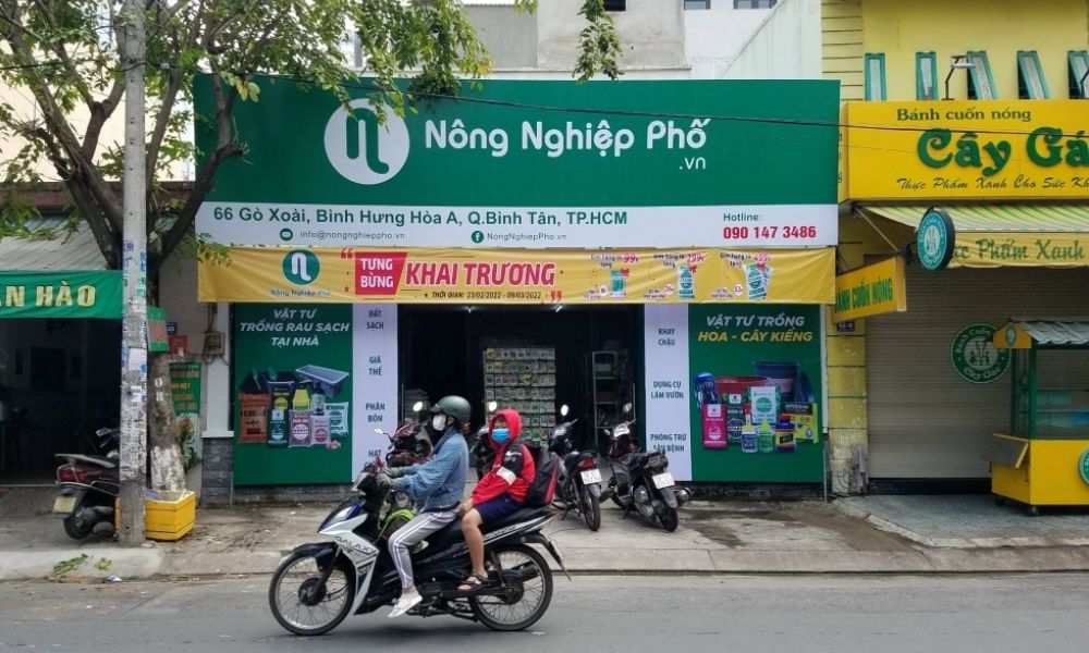 Chi nhánh cửa hàng của nhà cung cấp phân giá rẻ Nông Nghiệp Phố