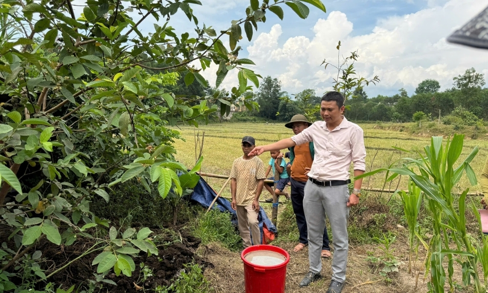 Ths Trung Thông hướng dẫn người dân sử dụng Trichoderma để phục hồi đất