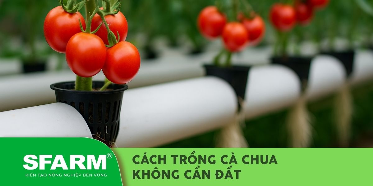 trồng cà chua không cần đất​