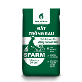 Đất trồng rau (xanh) SFARM – 20 lít (~ 8 – 9kg)