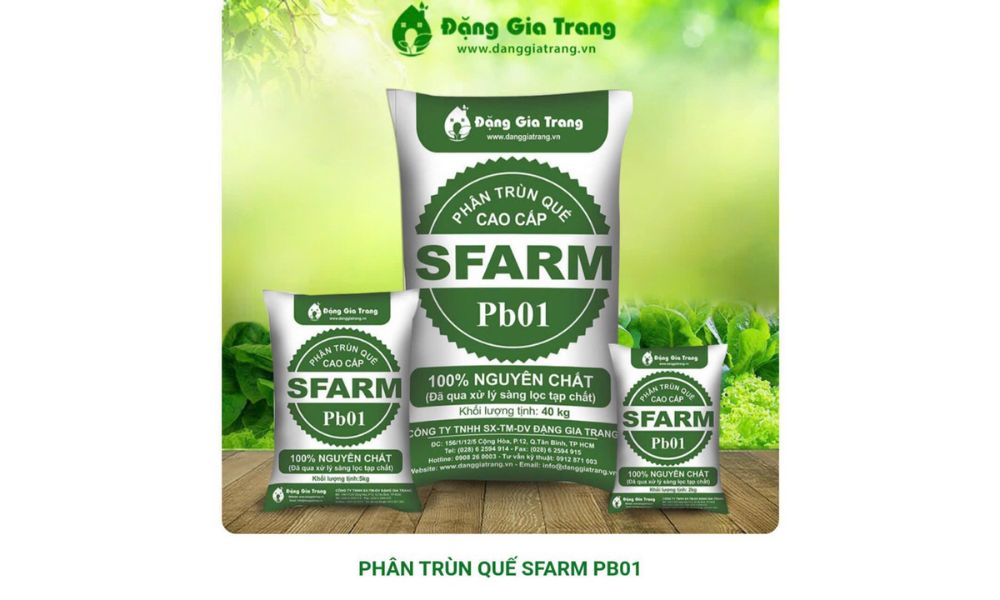 Phân trùn quế cao cấp Pb01 SFARM