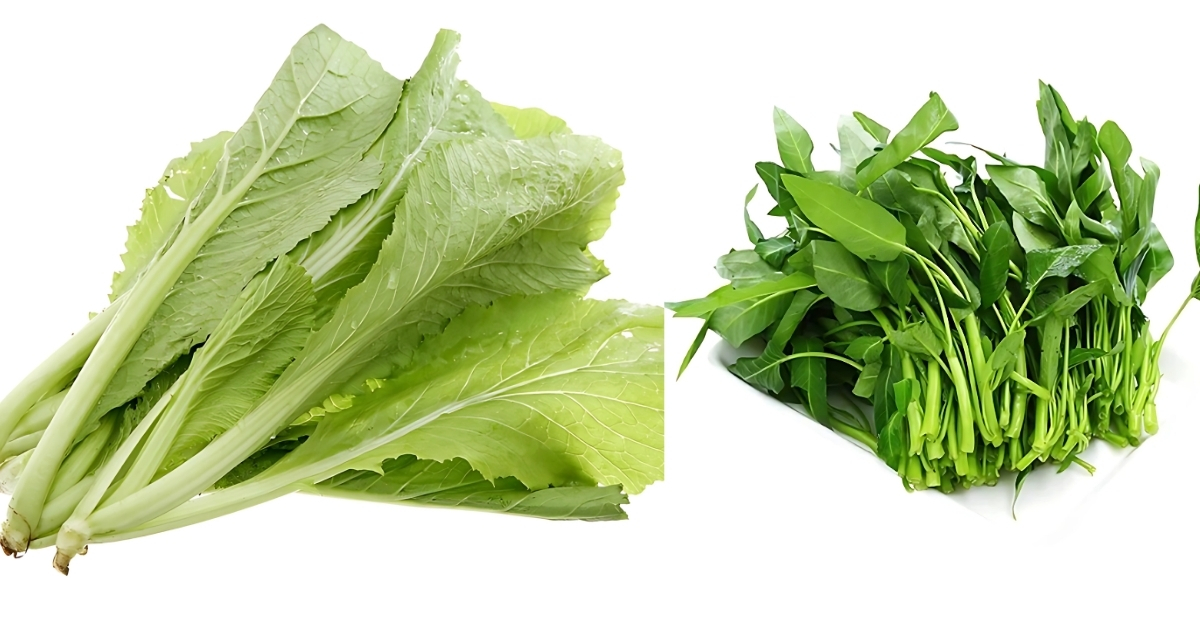 Vỏ trấu giúp cải xanh, rau muống giữ ẩm lâu dài