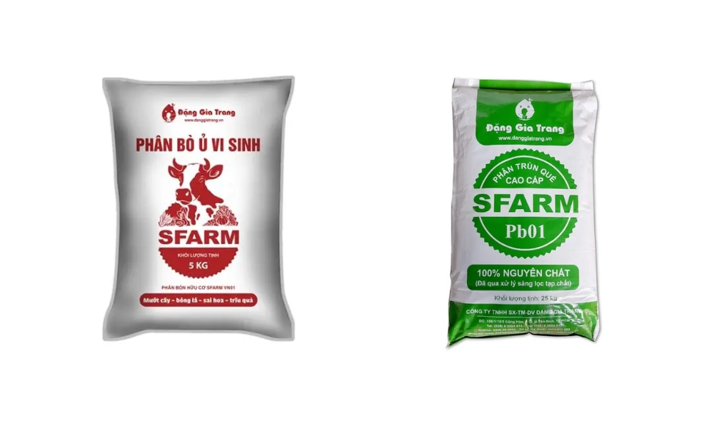 Một số loại phân bón hữu cơ nhà SFARM