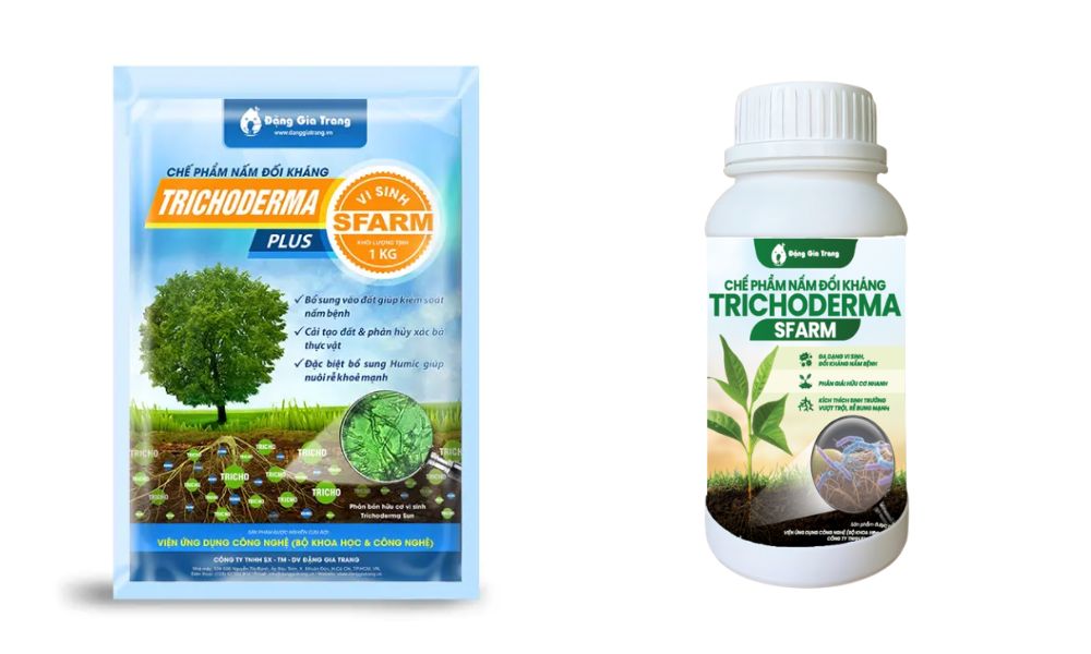 Trichoderma Plus Humic SFARM và Chế phẩm nấm đối kháng Trichoderma SFARM