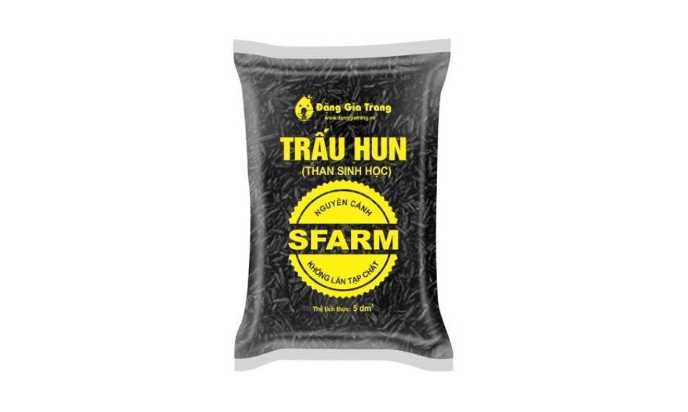 Trấu hun SFARM trồng lan
