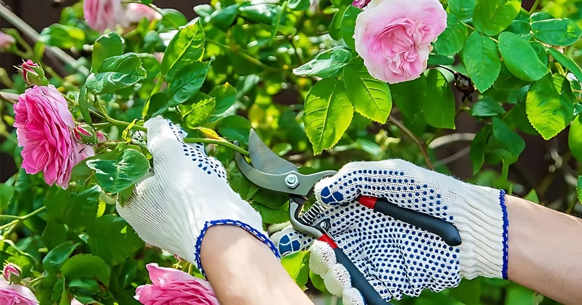 Tỉa cành giúp vườn hoa thông thoáng