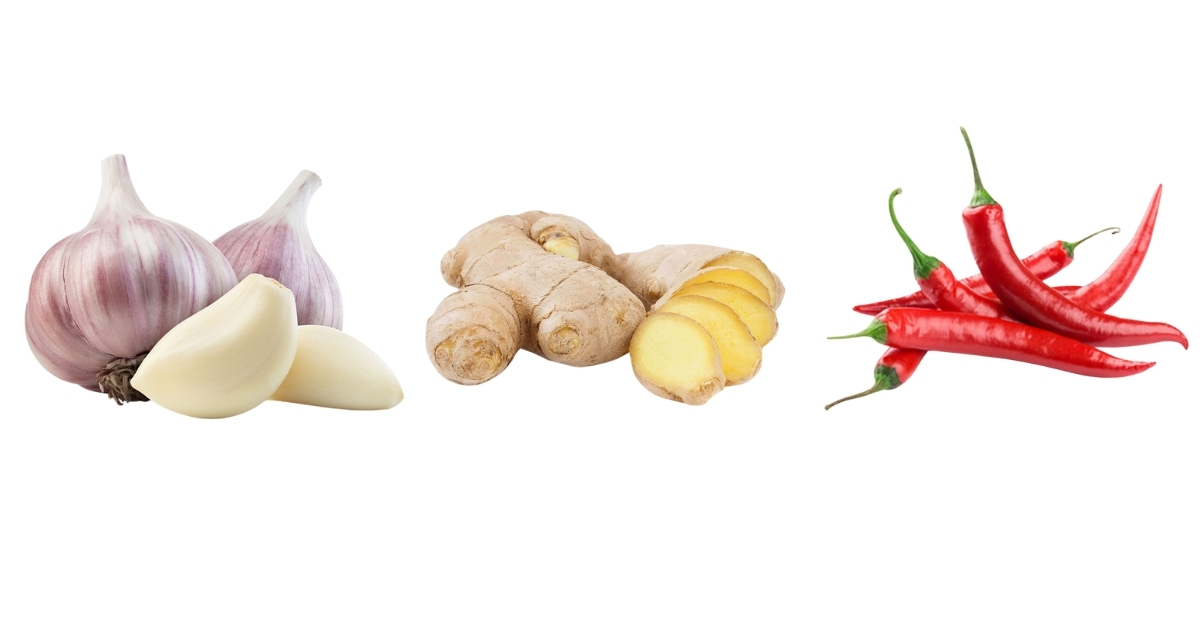 Sử dụng tỏi, gừng, ớt để ức chế vi khuẩn