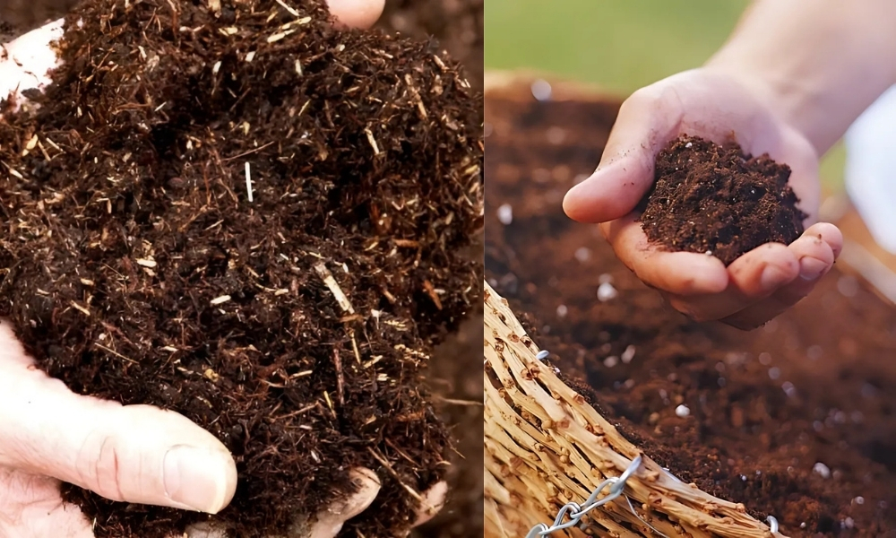 Dùng phân hữu cơ hoặc phân vi sinh cho cây rau khỏe mạnh