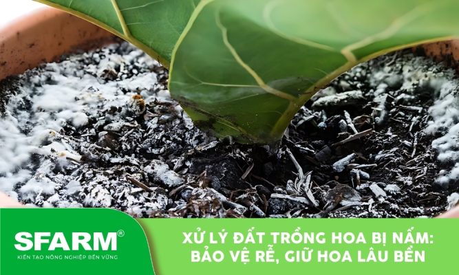 Cách xử lý đất trồng hoa bị nấm để hạn chế lây lan mầm bệnh