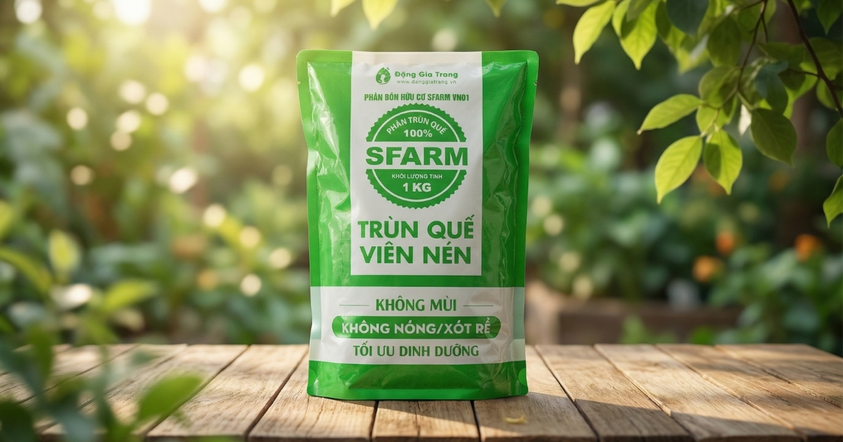 Phân trùn quế viên nén giúp cung cấp dinh dưỡng cho cây
