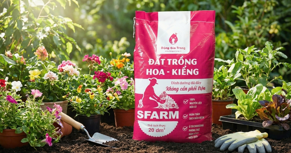 Đất trồng hoa kiểng chuyên dụng cho các loại hoa