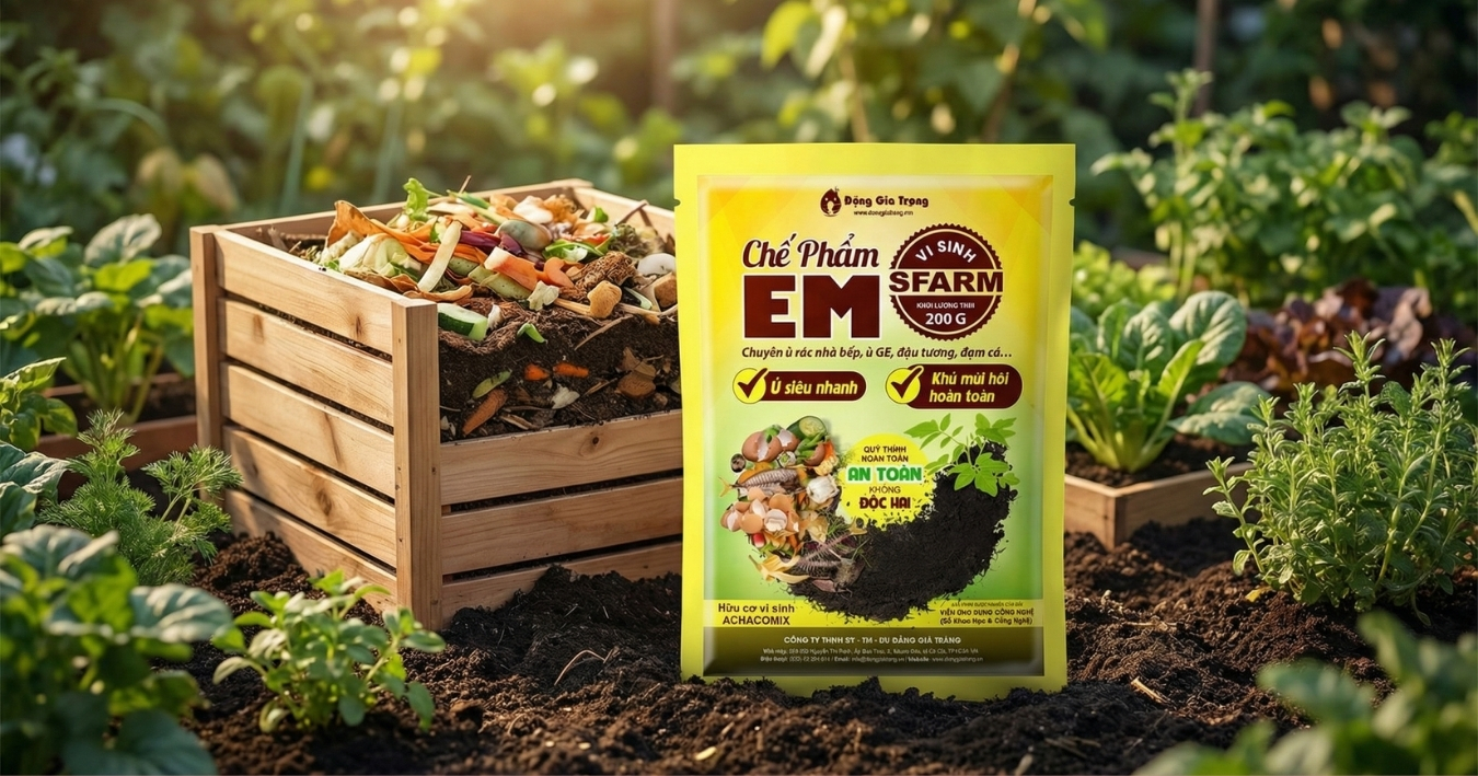 Chế phẩm EM khử mùi hôi SFARM an toàn sinh học và thân thiện môi trường Chế phẩm EM khử mùi hôi SFARM an toàn sinh học và thân thiện môi trường