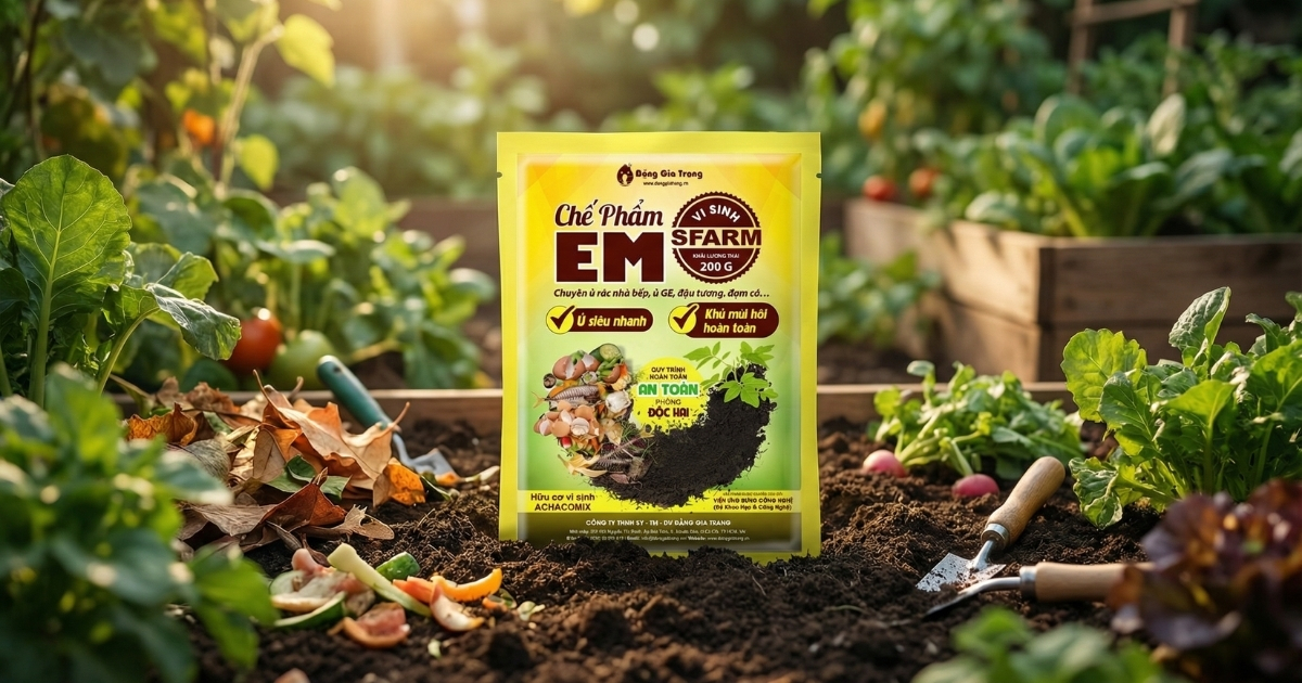 Chế phẩm EM SFARM đảm bảo chất lượng và an toàn cho cây Chế phẩm EM SFARM đảm bảo chất lượng và an toàn cho cây