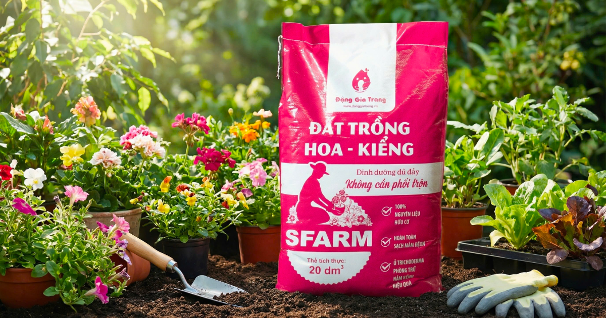 Đất trồng hoa kiểng Sfarm