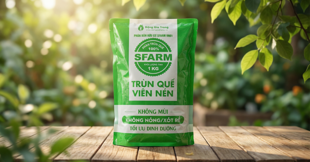 Phân trùn quế Sfarm dạng viên giàu dinh dưỡng