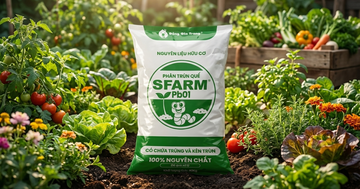 Phân trùn quế Sfarm Pb01 giàu dinh dưỡng